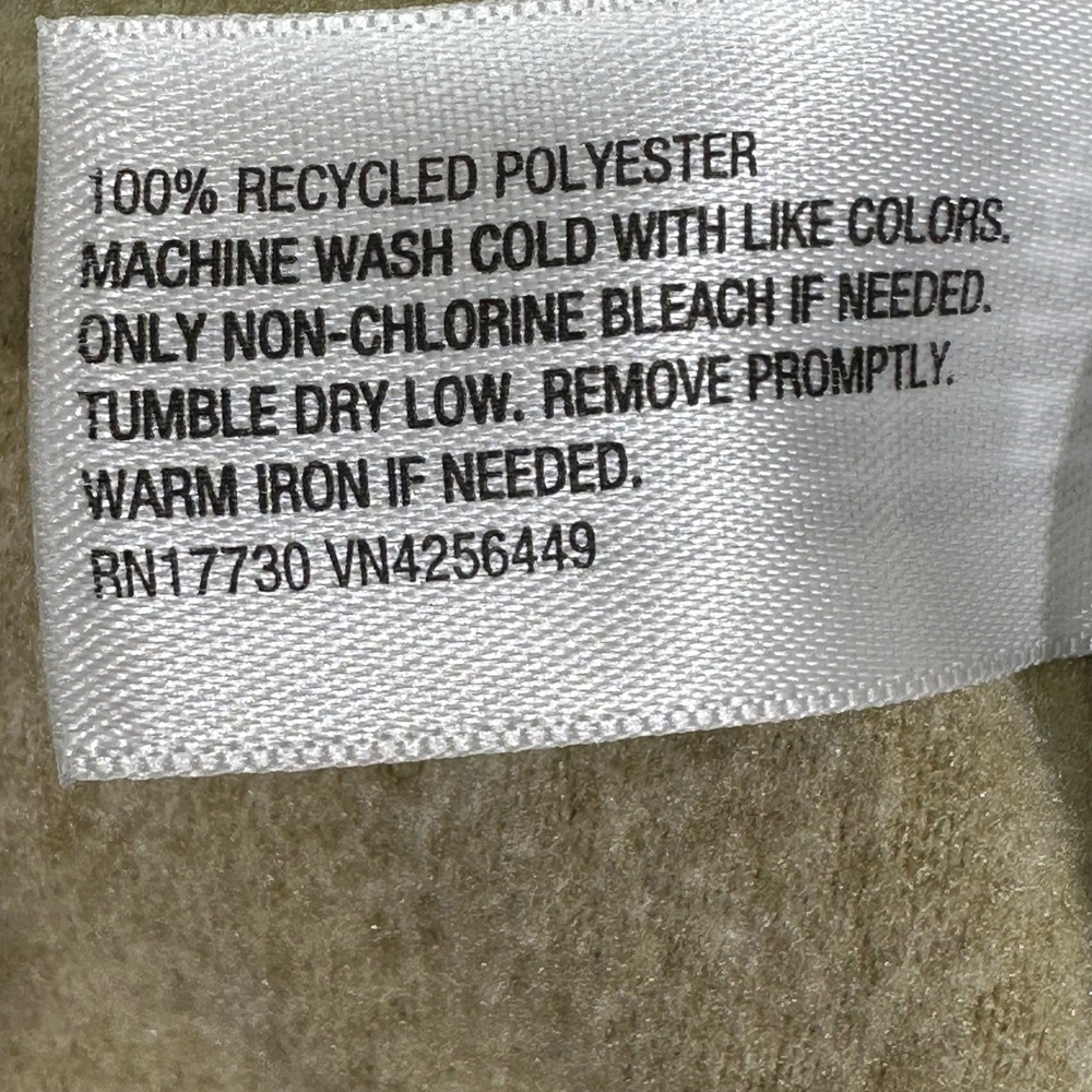 Goodfellow & Co Tan Fleece Quarter Zip Pullover Mock Neck Sweatshirt Large NEW - Picture 6 of 8